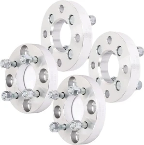 4 pcs 4x4.5 to 4x100 1" wheel spacers 12x1.5 studs Fits Hyundai Kia CB 67.1mm - Picture 1 of 8