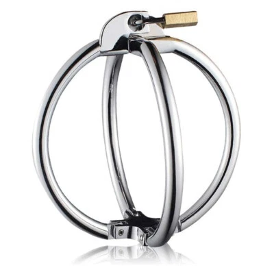 Ellipse Stainless Steel Cross Cuffs Large for Men BDSM Bondage Restraint Sex - Image 1 of 4