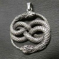 Aurin Schlange Anhänger Silber Gothic Schmuck - NEU