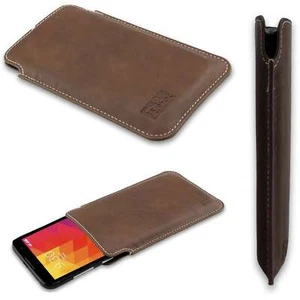 caseroxx Business-Line Case for LG Leon 4G in brown made of faux leather - Picture 1 of 4