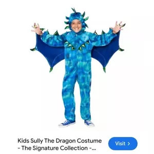 Sully the Blue Dragon Costume Kids Blue Green Halloween Sz Small 5/6 Cosplay - Picture 1 of 14