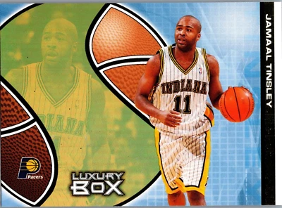 2004-05 Topps Luxury Box JAMAAL TINSLEY MAIN RESERVED PARALLEL #34 PACERS /25 - Image 1 of 2