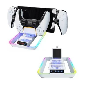 For PS5 Game Controller PS Portal Handheld RGB Light Charging Dock Accessories - Picture 1 of 10