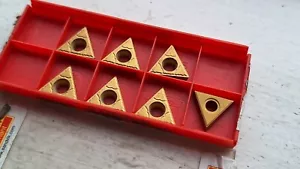7 Sandvik carbide tips TCMT 16 T3 04-KM 3005 ( TCMT16T304 16T304 32.51 cast iron - Picture 1 of 2