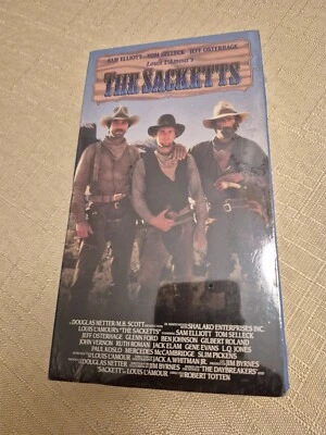 The Sacketts (VHS, 1991, 2-Tape Set) New Sealed - Tom Selleck - Western - Image 1 of 3