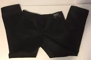 Pantaloni damascati elasticizzati NY & Co neri taglia 2 dimagranti fianchi e cosce siedono sotto la vita - Foto 1 di 5