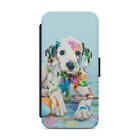 CUTE DOG PUPPY ANIMAL DOGS WALLET FLIP PHONE CASE COVER FOR SAMSUNG