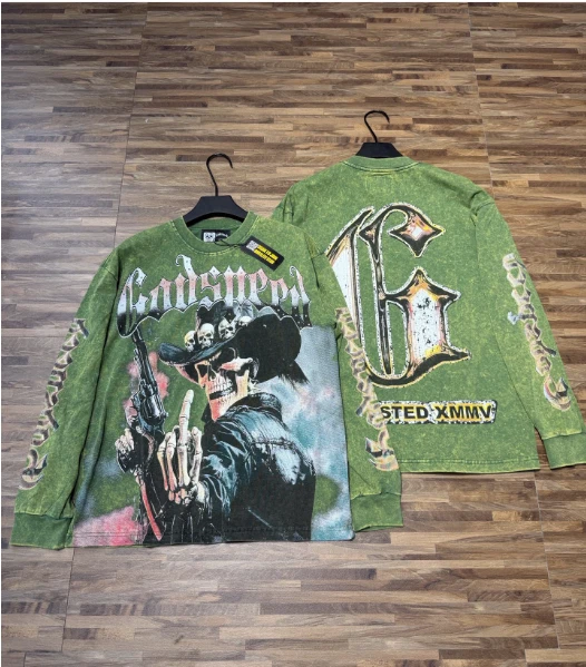 Godspeed Skull Rock Band Long Sleeve T-Shirt 2025 Trend Unisex Cotton - Image 1 of 4