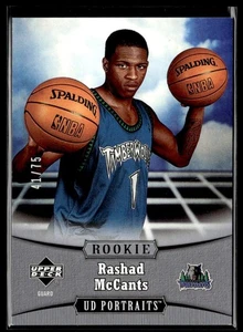 2005-06 UD Portraits Spectrum Rashad McCants RC 41/75 Minnesota Timberwolves - Picture 1 of 2