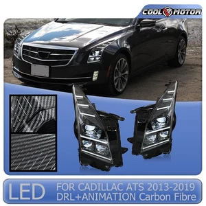 1 Pair LED Headlights For Cadillac ATS 2013-2019 Halogen ver Head Lamp Assembly - Picture 1 of 20