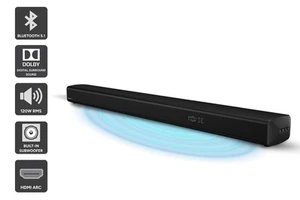 BlueAnt 120W 2.1 Dolby Soundbar with Built-in Subwoofer (XT120), Black, - Picture 1 of 10