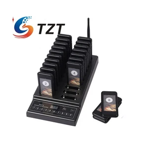 999-Channel Queuing Wireless Calling System Expandable Pager System W/ 20 Pagers - Picture 1 of 10
