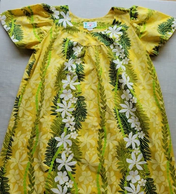 Hecho en Hawaii Muumuu Por T Y, Amarillo Floral XL Foto 1 de 4