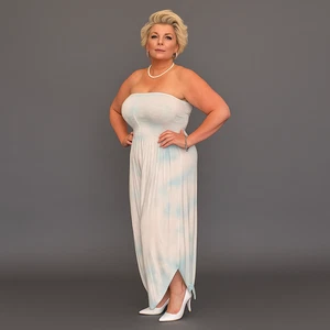 WOMENS JUMPSUIT LADIES TIE DYE STRAPLESS BOOB TUBE WITH V HEM TO LEGS - Picture 1 of 6