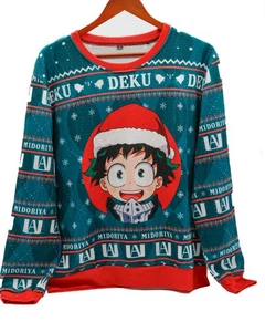 My Hero Academia Deku Midoriya Herren "Ugly Christms Sweater" Small - Bild 1 von 6