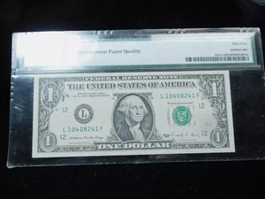 1988 $1 Federal Reserve Note - PMG 64 EPQ Ink Smear Error - Picture 1 of 4