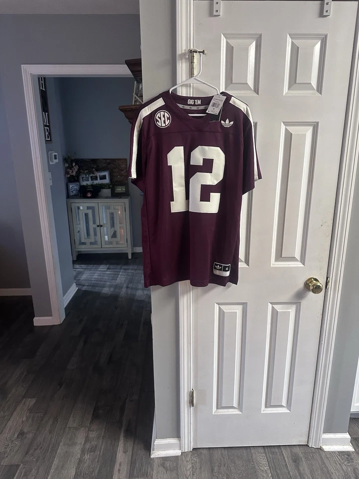 Camiseta de fútbol Adidas Texas A&M Aggies 12º hombre cosida talla mediana Foto 1 de 4
