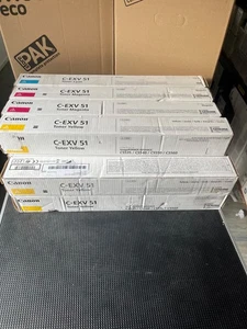 14 joblot x C-EXV 51 TONER CARTRIDGES. 3 Cyan, 6 Magenta, 5 Yellow - Photo 1/1