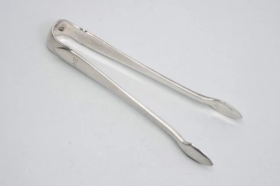 Faneuil by Tiffany & Co Sterling Silver 4 1/8" Sugar Tongs 24g Monogrammed "JH" - Image 1 of 4