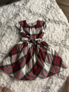 Vestido De Niña/Carters/ Talla 5-5A/ Color Vino, Beige , Verde. - Picture 1 of 5