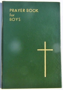 Vintage Irish Catholic PRAYERBOOK For Boys 1956 Leather Bound Book Unused 5inch - Imagen 1 de 4