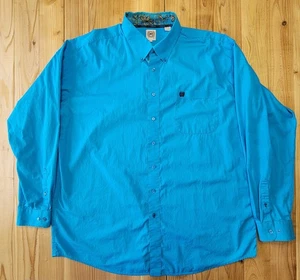 Cinch Men's XXL Blue Button-Up Long Sleeve Western Casual Shirt - Picture 1 of 10