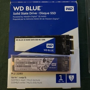 Western Digital WD Blue 3D NAND SATA, 1TB, M.2 2280, Internal SSD (WDS100T2B0B) - Afbeelding 1 van 2