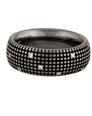 Damiani 18K Diamond Metropolitan Band  Black Rhodium Plated & 18K White Gold - Image 1 of 4