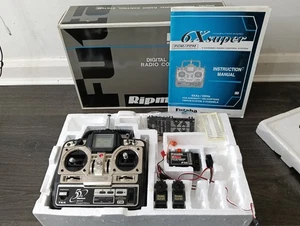FUTABA RADIO SKYSPORT 35mhz TRANSMITTER RECEIVER SET 50th 6x super SERVO 1/14 EX - Picture 1 of 13