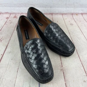 Bostonian 27845 Black Leather Slip On Loafers Mens Size 9 M - Picture 1 of 8