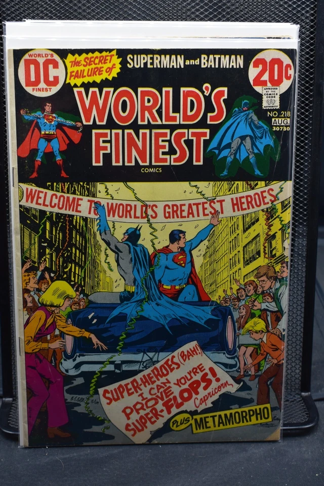 World's Finest Comics #218 DC 1973 Superman and Batman & Metamorpho Appear 4.0 - Image 1 of 1