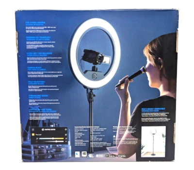 Elgato Ring Light - Premium 2500 lumens Light with desk clamp and ball mount - Image 1 of 4