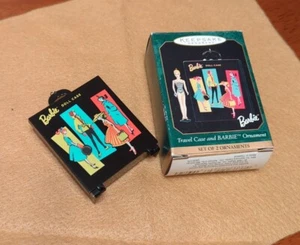1999 Vintage Hallmark Keepsake Ornament Barbie Reisekoffer und Barbie Ornament d - Bild 1 von 10