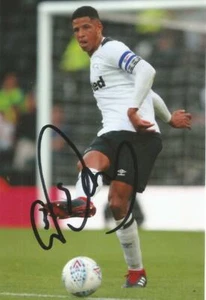 DERBY: CURTIS DAVIES SIGNED 6x4 ACTION PHOTO + COA - Bild 1 von 1