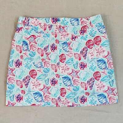 Pantalones Cortos Croft & Barrow Para Mujer Talla 18 Elastizados Impresionantes Conchas Marinas Estampado Deportes Foto 1 de 4