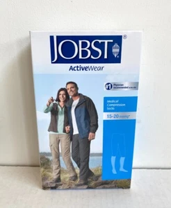 Jobst 110479 Activewear Cool White 15-20 mmHg Small Knie CT Kompressionsstrümpfe - Bild 1 von 5