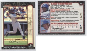 1999 Bowman Chrome Gold Refractor /25 Gary Sheffield #11