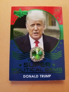 2020 Decision Green Super Political Gems Donald Trump Perfectly Numbered 4/5