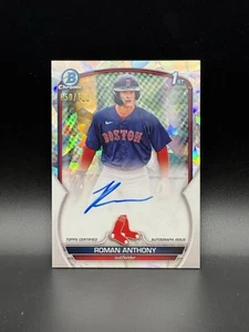 2023 Bowman Chrome Roman Anthony Atomic Auto /100 Red Sox Prospect - Picture 1 of 2