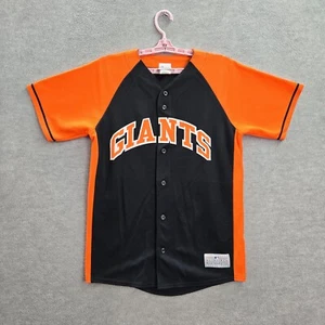 San Francisco Giants Boy Jersey XL Black Orange Majestic Tim Lincecum 55 - Picture 1 of 10