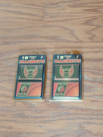 NBA Portland Trail Blazers Basketball 2" x 3" Magnet Set Of 2 Brand New WinCraft Cover