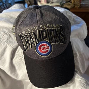 Cappellino baseball grigio Chicago Cubs World Series Champions 2016 39Thirty nuovo epoca - Foto 1 di 11
