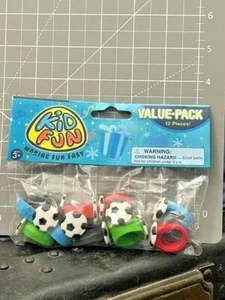 Kid Fun 12ct. Soccer Rubber Rings Party Favors New!!! - Picture 1 of 1