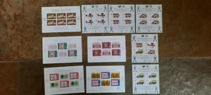 Bulgaria 1989 set imperved exhibition sheets (Michel Block 184/193) MNH - Picture 1 of 1