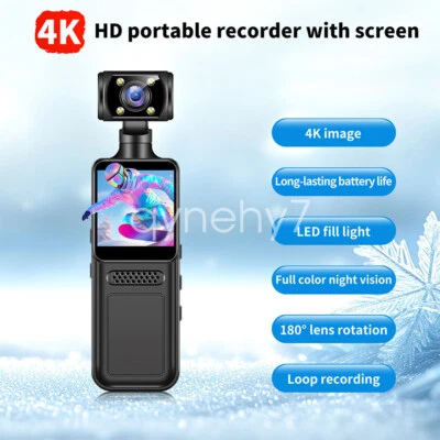 4K Action Camera Sports Camera Video Recorder Wifi HD 180° Rotatable Camcorder - Image 1 of 4