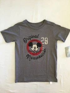 NWT Disney Store Mickey Mouse Boys Shirt Top Original Mouseketeer Gray many size - Picture 1 of 1