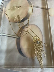 Damen Alexis Bittar lange Fransen Halskette  - Bild 1 von 4