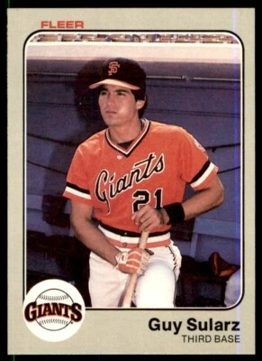 1983 Fleer Guy Sularz Rookie San Francisco Giants #273 - Image 1 of 2