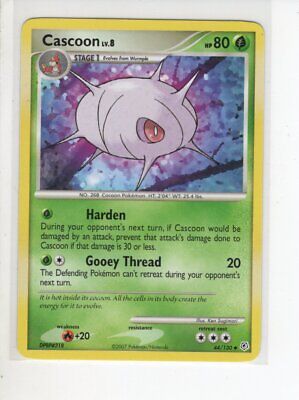 Cascoon Diamond & Pearl Base Pokemon Card 44/130 Lp