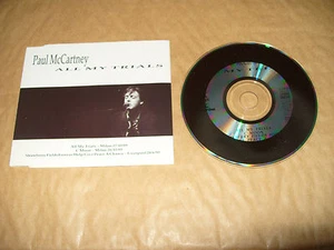 Paul McCartney All My Trials Milan 27/10/89 5 track cd single 1990 Vg+ Rare - Imagen 1 de 2